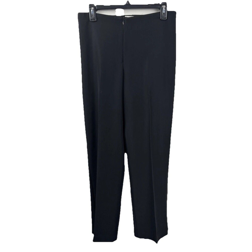 Joseph Ribkoff Black Front Zip Dress Pants Trousers Size 6, Smart Fashion, Poly